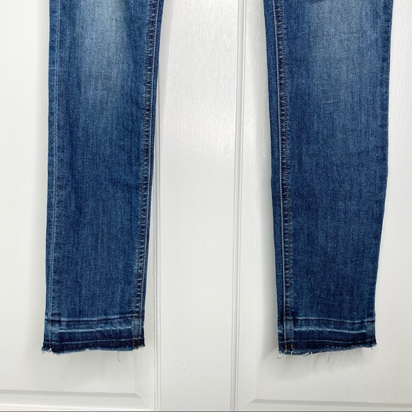 Rag & Bone Ankle Skinny Jeans Raw Ankle Hem Medium Wash Cln Lly Dale Size 25 - Picture 6 of 12